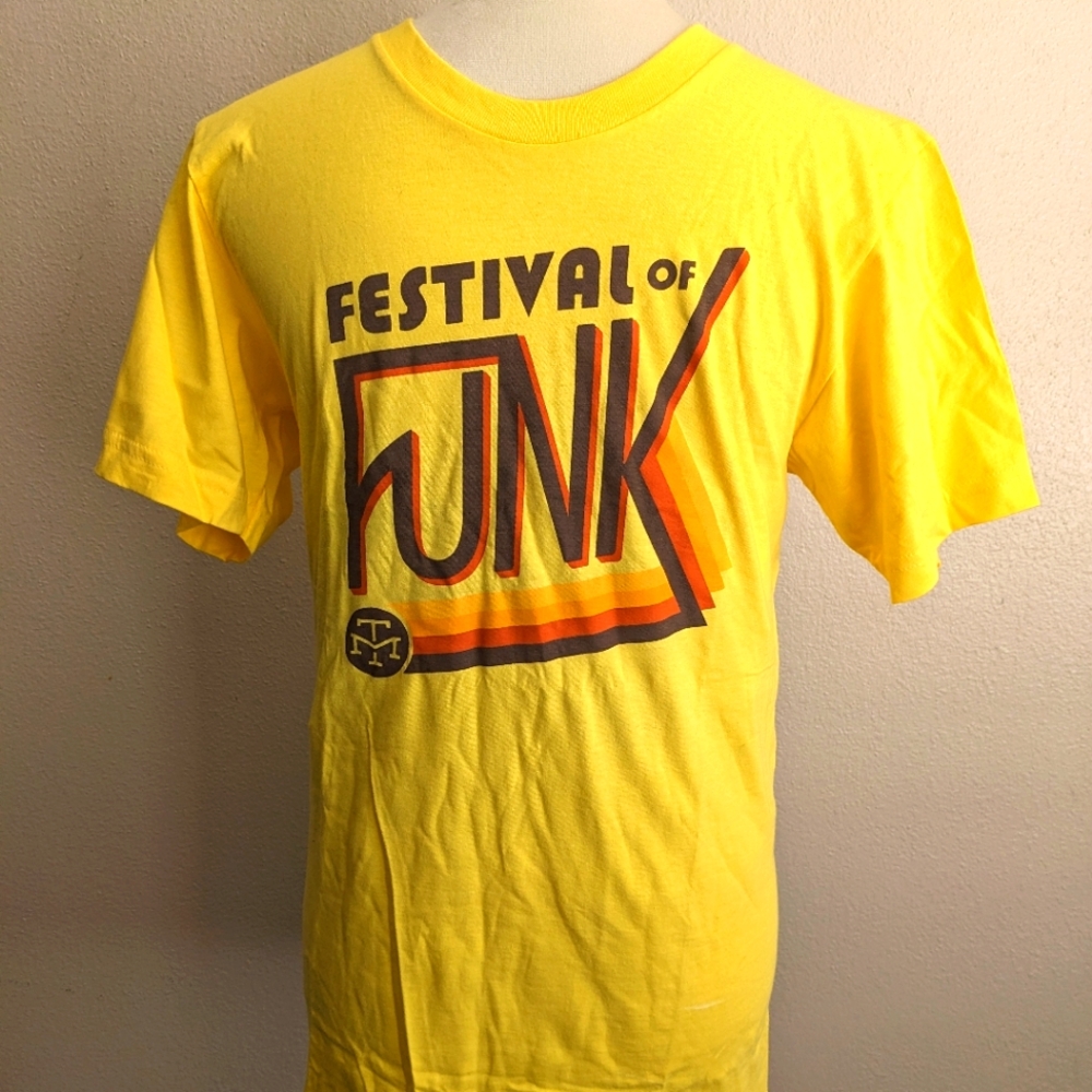 Modern Times Brewery shirt/Mens, size Small / yellow
